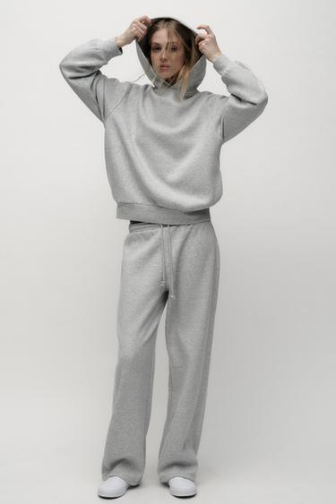 Sudadera Gris Mujer Sudadera ZARA De Algodón Mujer Gris