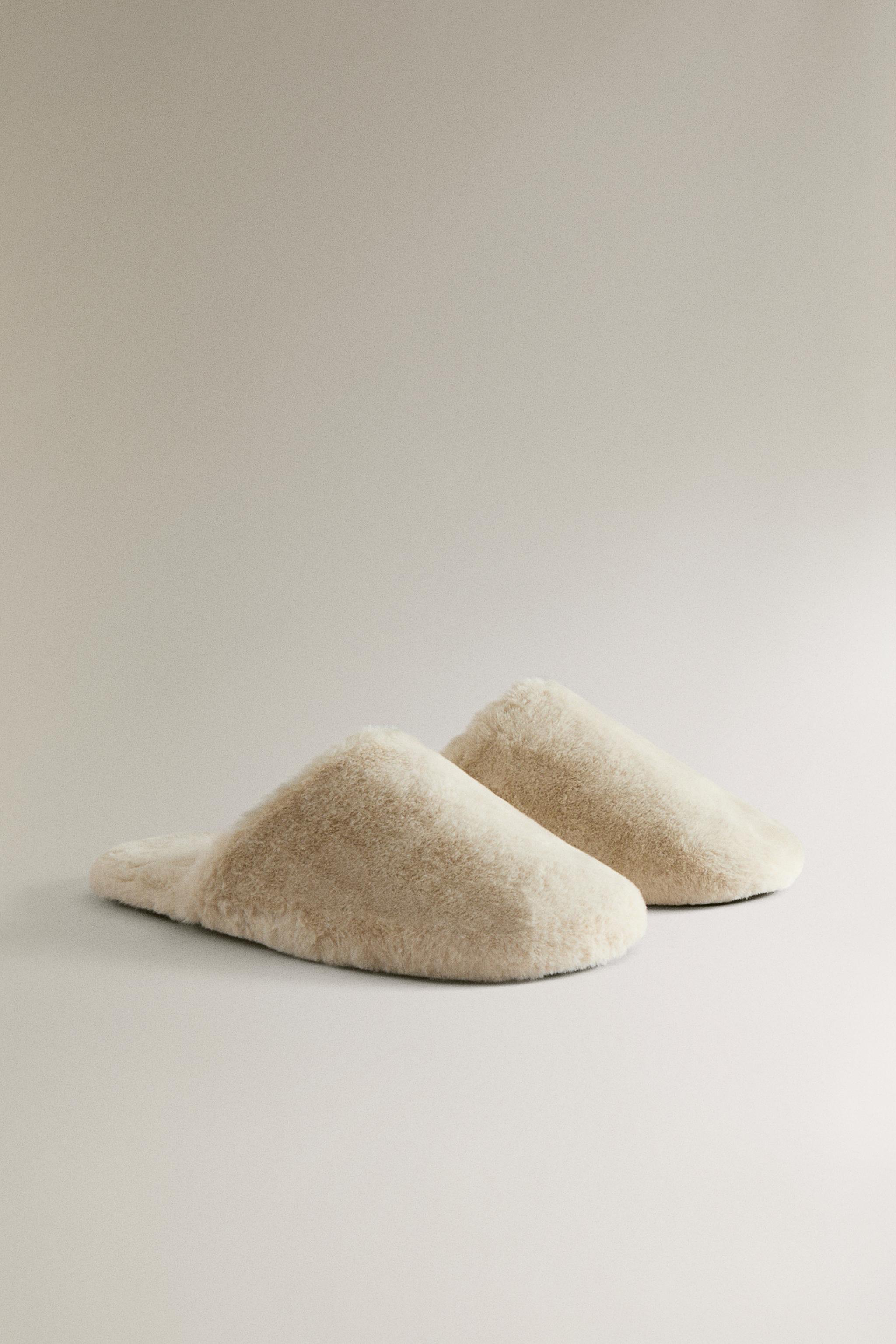FAUX FUR MULE SLIPPERS