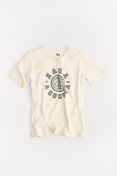VARSITY 50TH ANNIVERSARY T-SHIRT - Oyster-white by Zara - Image 1