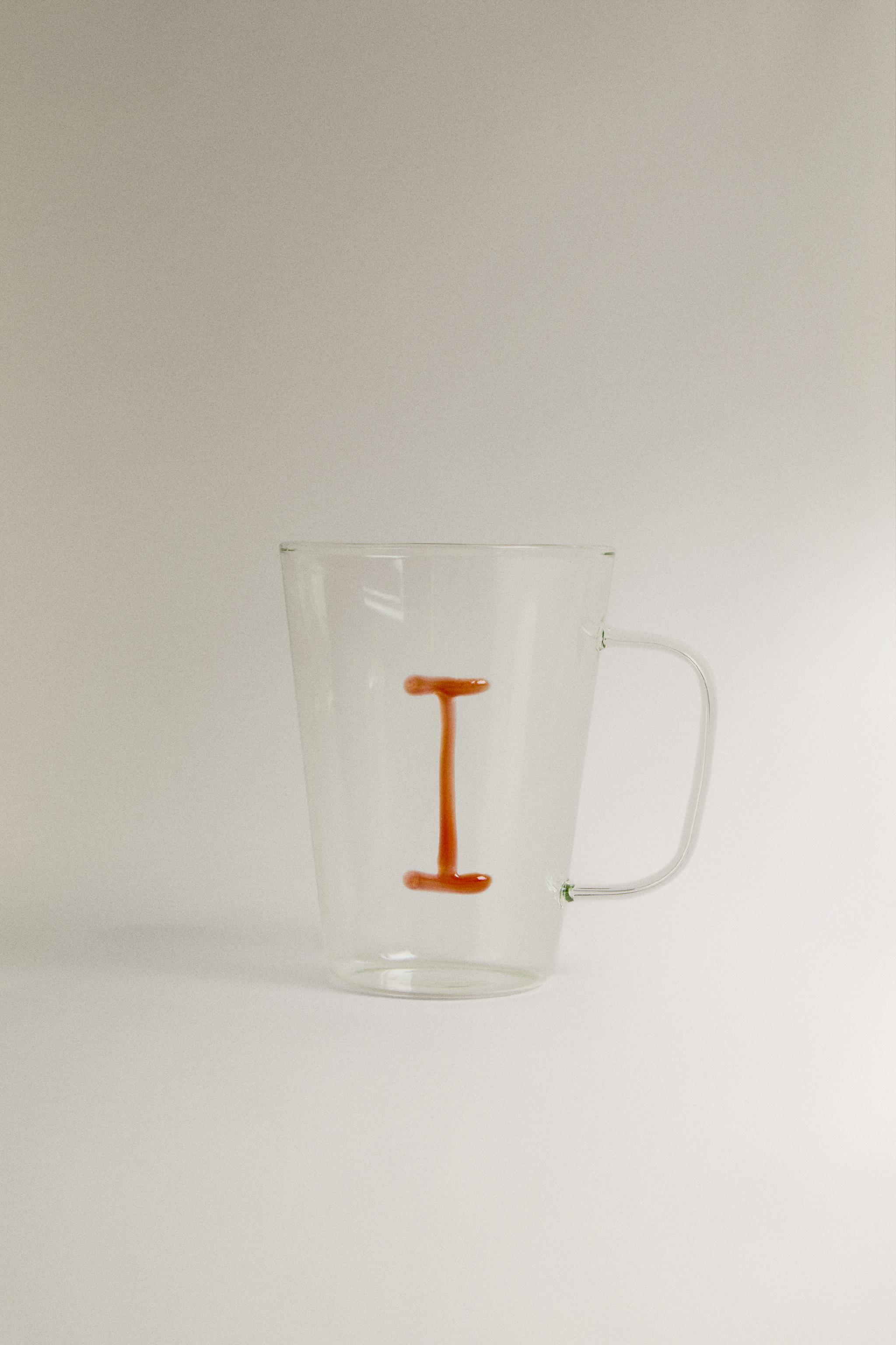 Mug Lettre T Orange 400 Ml - Céramique De Qualité - Collection Blend - Cadeau Personnalisé Original - 10