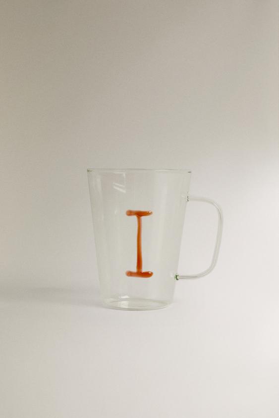 BORSILIKATKRUS MED INITIALET I - orange fra Zara - Billede 0