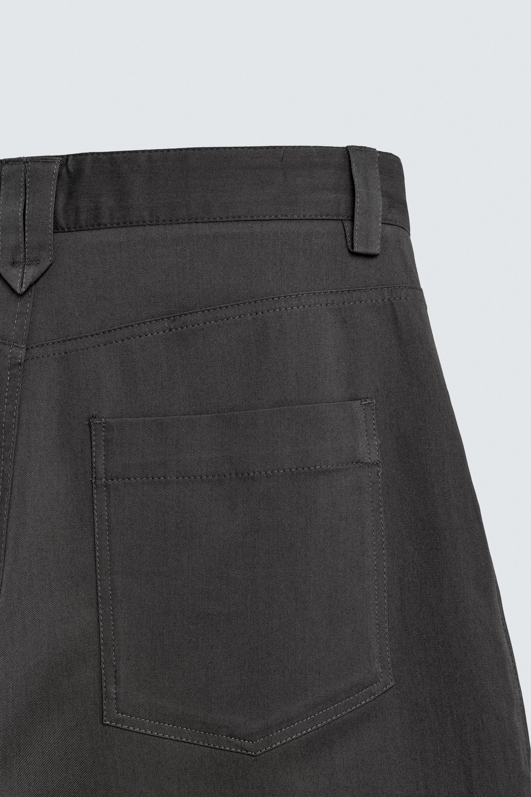 CROPPED WIDE FIT PANTS