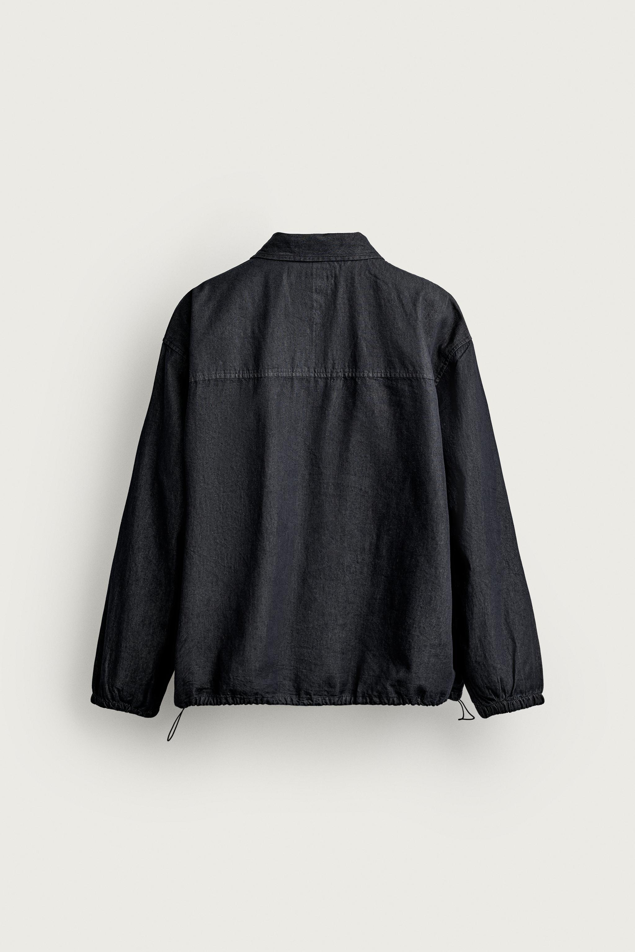 RELAXED FIT DENIM POLO SHIRT