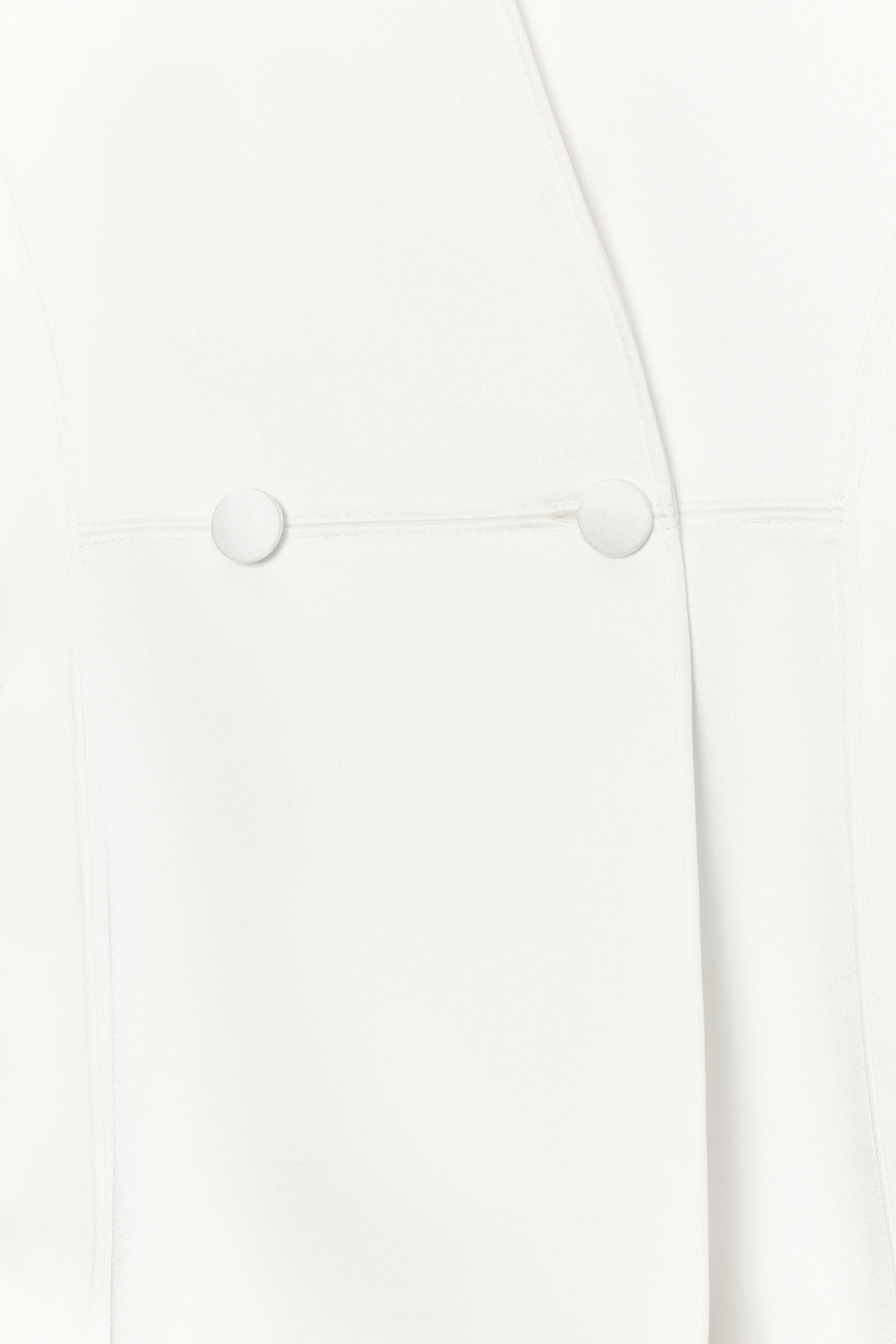 Zara Saten Kruvaze Blazer görsel 5