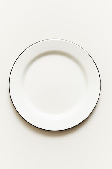 IRON DESSERT PLATE WITH RIM - Cream by Zara