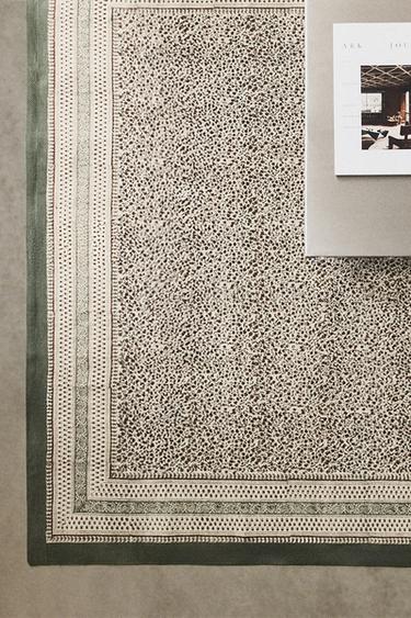 TAPIS COTON IMPRIMÉ BLOCK PRINT - Multicolore de Zara