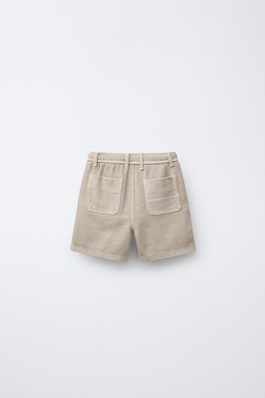 STANDARD SOFT TOUCH BERMUDA SHORTS - Ecru by Zara - Image 1