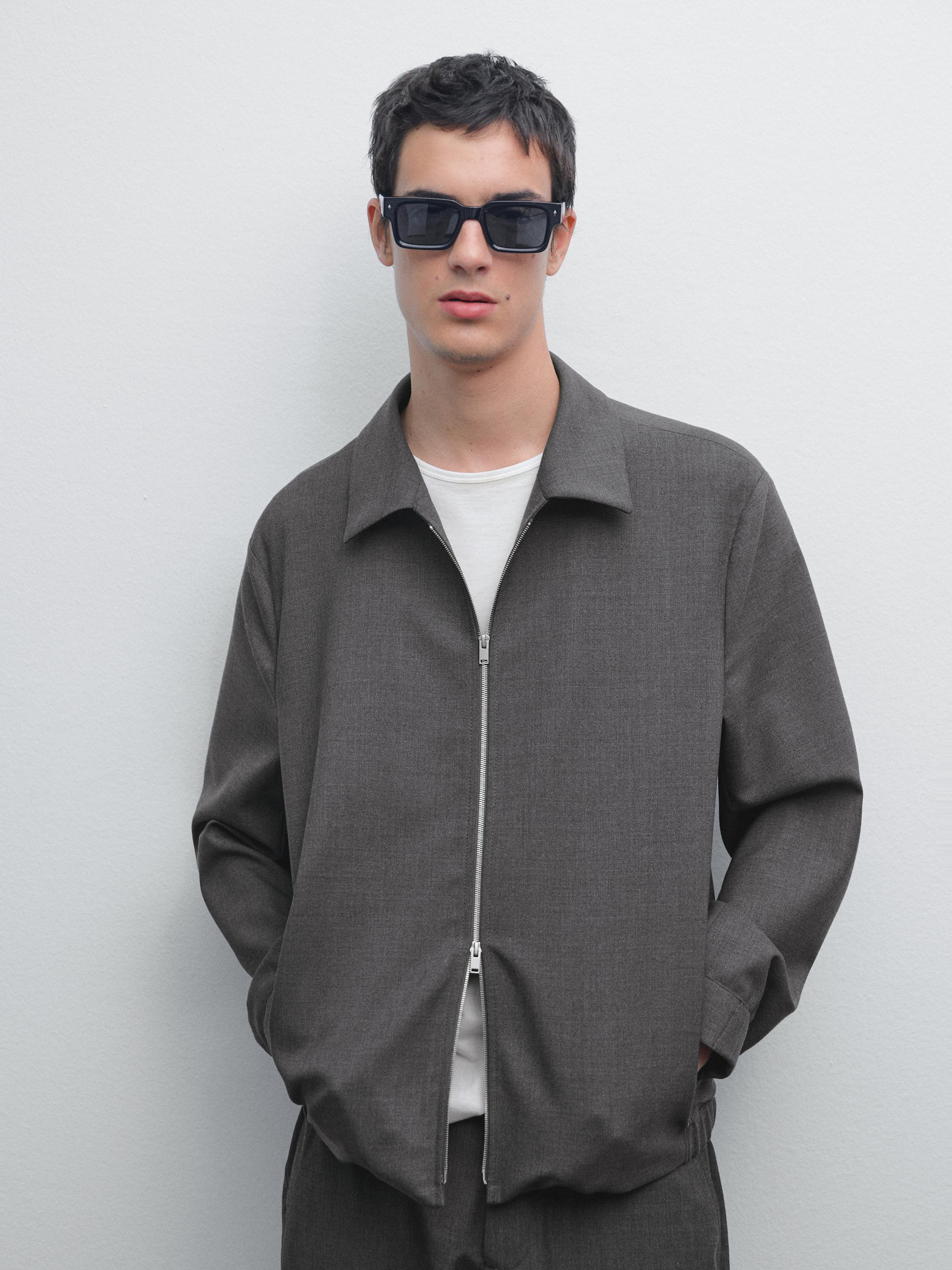 Blouson laine total look