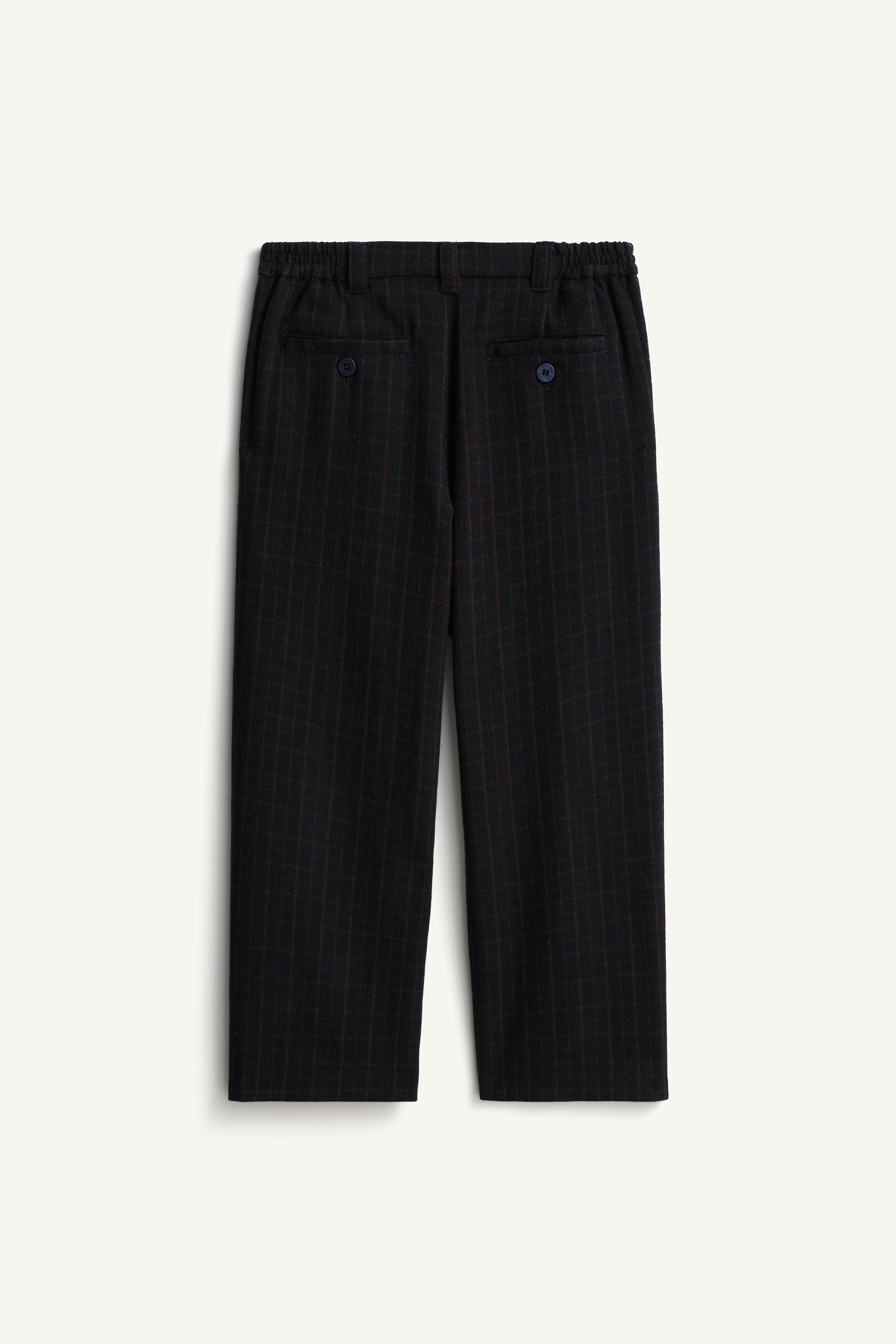 LIMITED EDITION PLAID WOOL CHINO PANTS