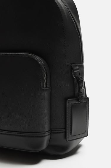 TEXTURED BACKPACK - Black by Zara - Image 5