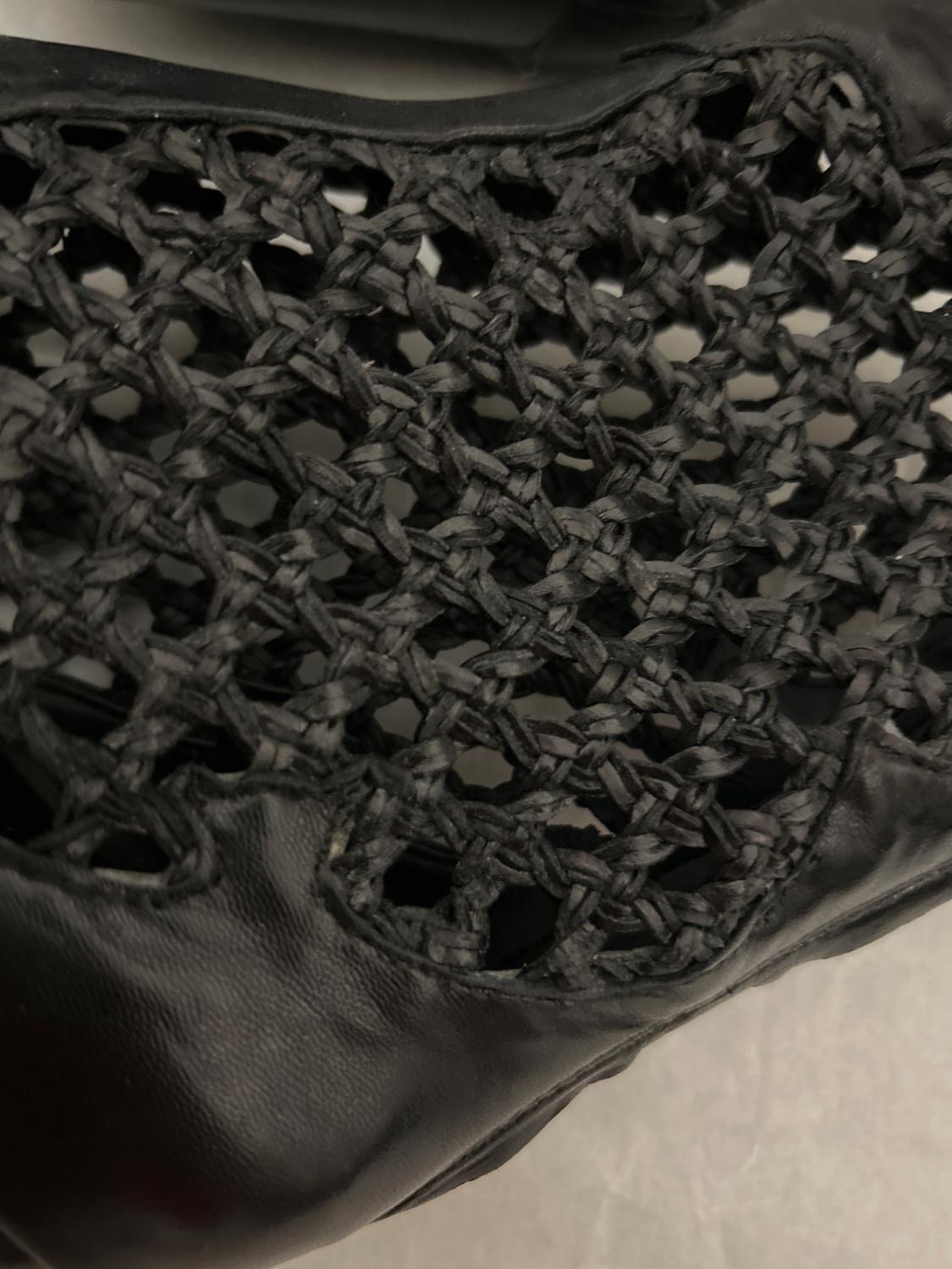 BLACK BRAIDED ANKLE BOOTS - Image 7