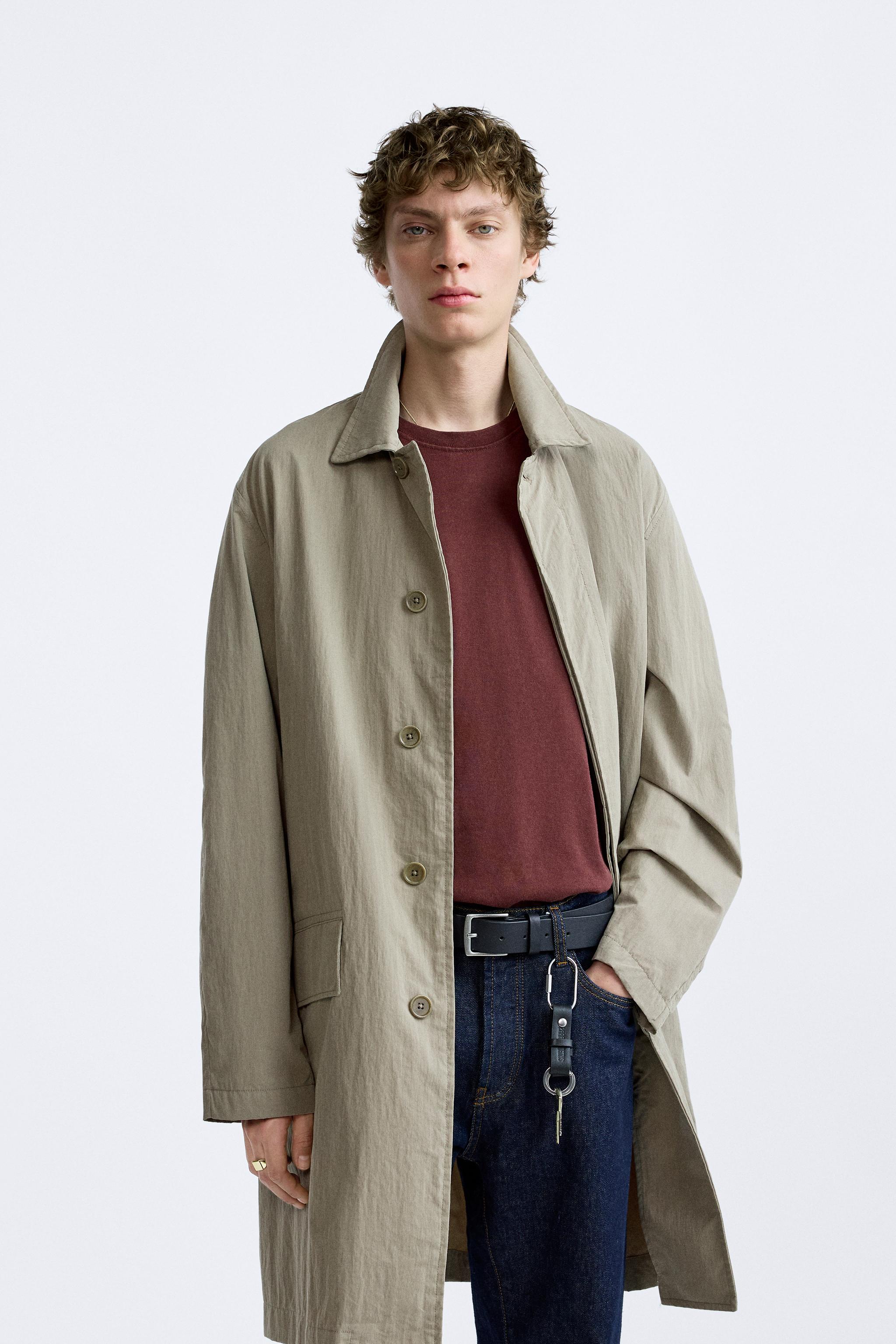 Zara trench store coat mens