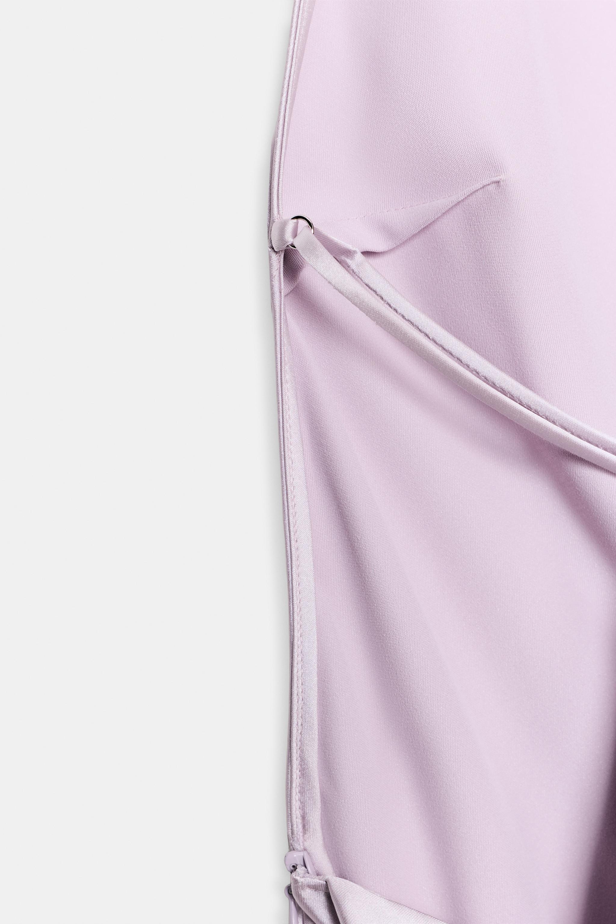 ROBE HALTER SATINÉE