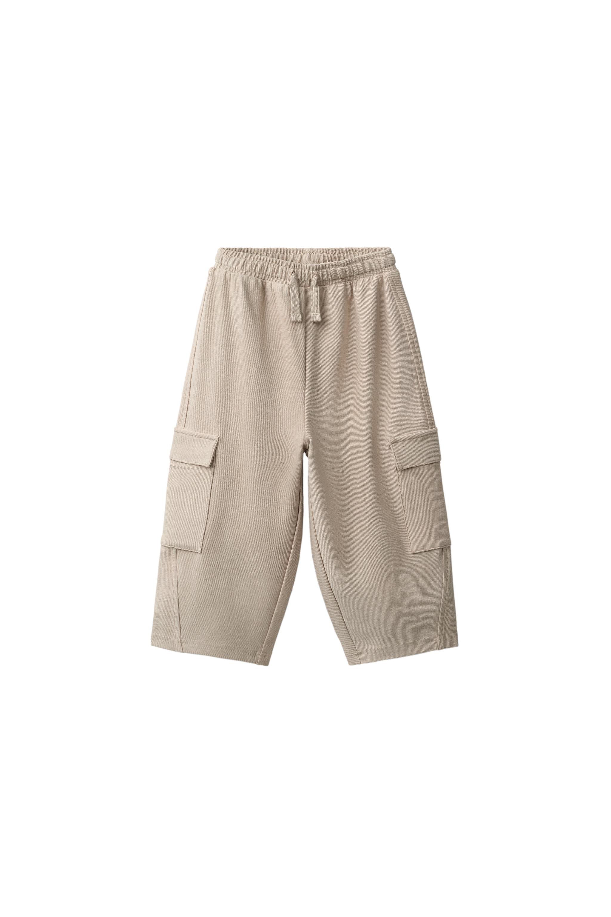 Детские брюки Zara INTERLOCK CARGO PANTS — фото 2
