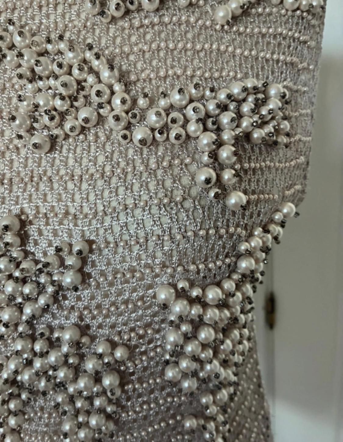 KNIT TOP WITH FAUX PEARLS - LIMITED EDITION - Image 4