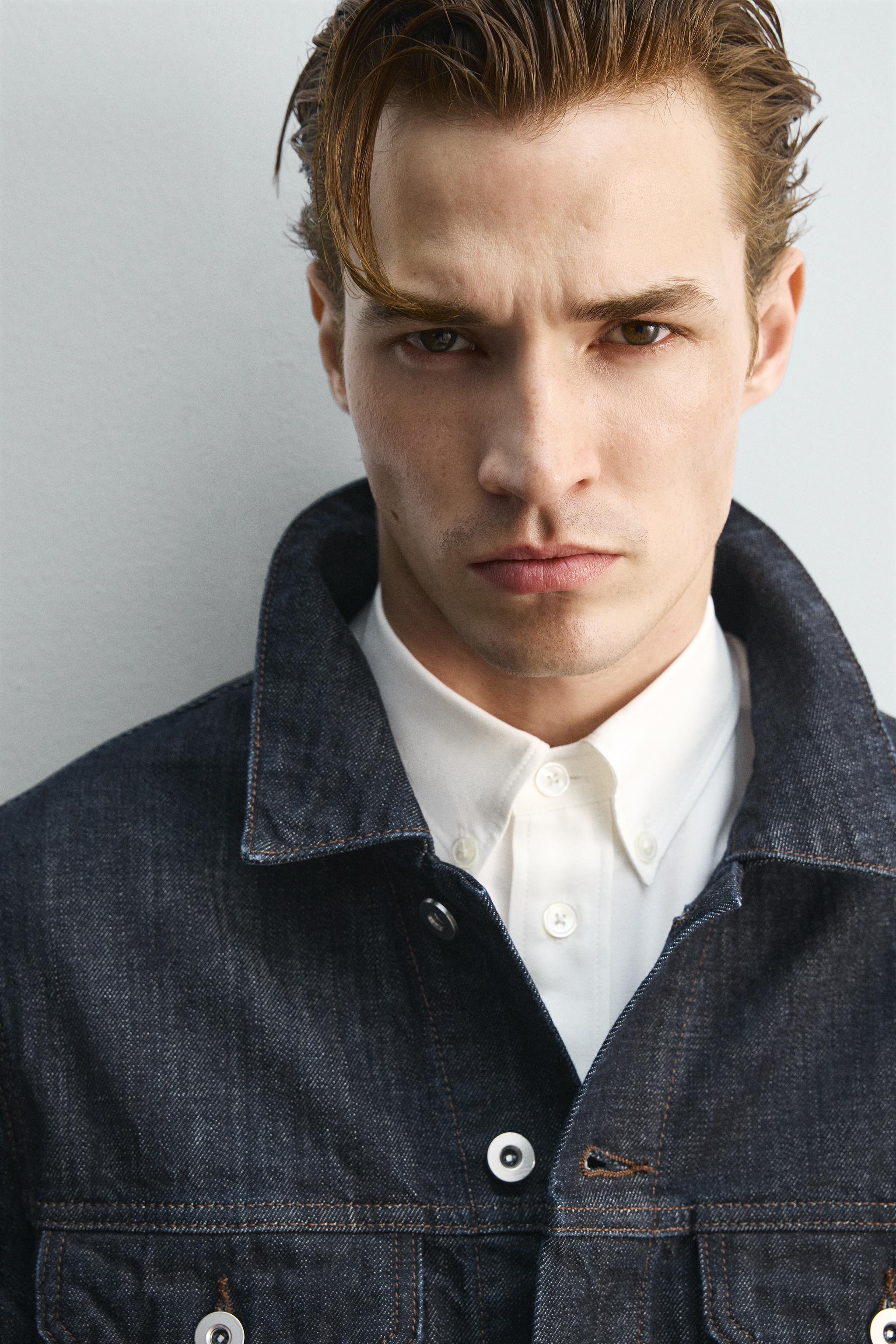 クロップドフィットデニムジャケット リミテッドエディション - ブルー