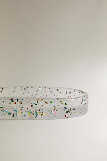 GLITTER RESIN BATHROOM SOAP DISH - Multicoloured by Zara - Image 3