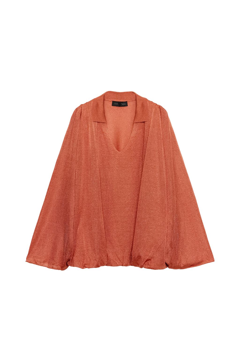 KNIT POLO COLLAR TOP - image 3