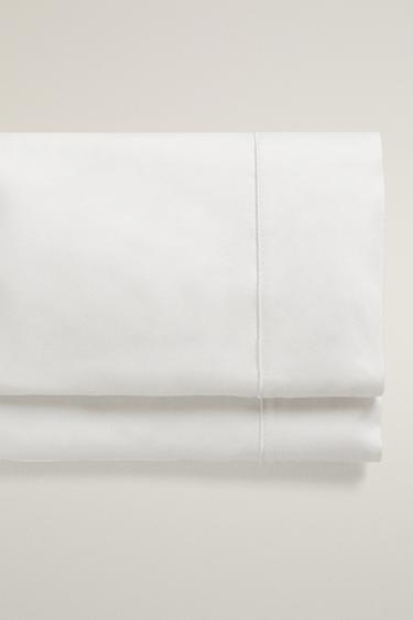 شرشف علوي ساتان (كثافة 500 خيط) - أبيض الخاص بـ Zara