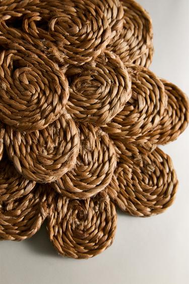 PACK OF RAFFIA COASTERS (PACK OF 4) - Light beige by Zara - Image 3