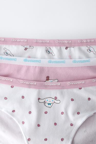 Zara AGES 6-14 / THREE-PACK OF CINNAMOROLL © SANRIO UNDERWEAR - Mauve