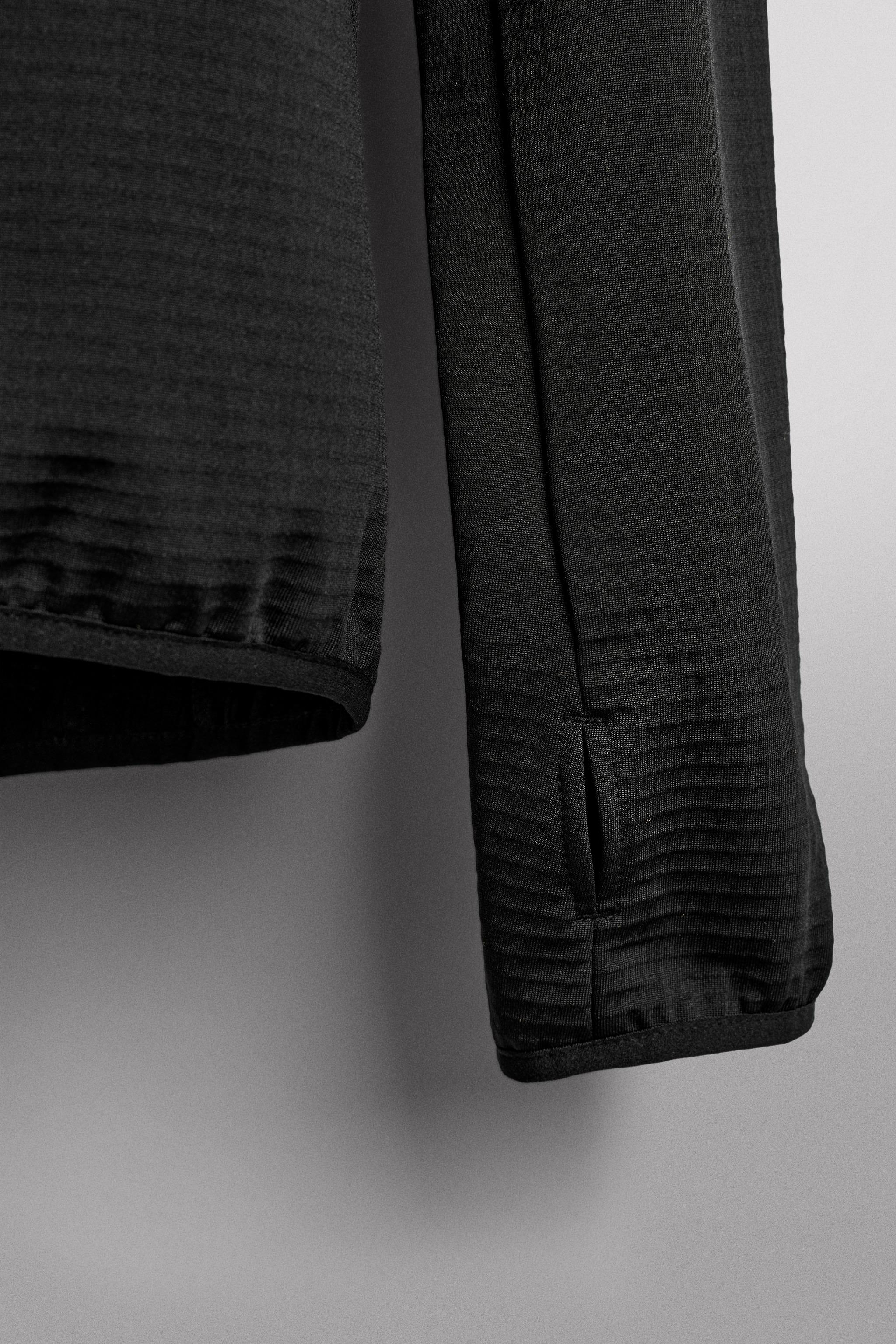 TECHNICAL COMBINATION FLEECE HOODIE SWEATSHIRT