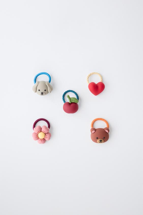 Детские кольца Zara 5-PACK OF Shaped, цвет: Разноцветный