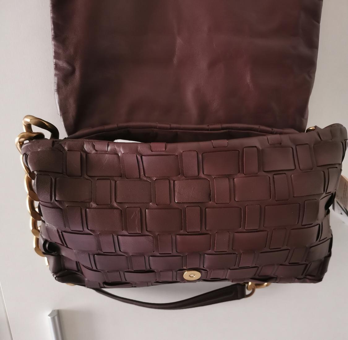 BRAIDED LEATHER SHOULDER BAG - Image 4