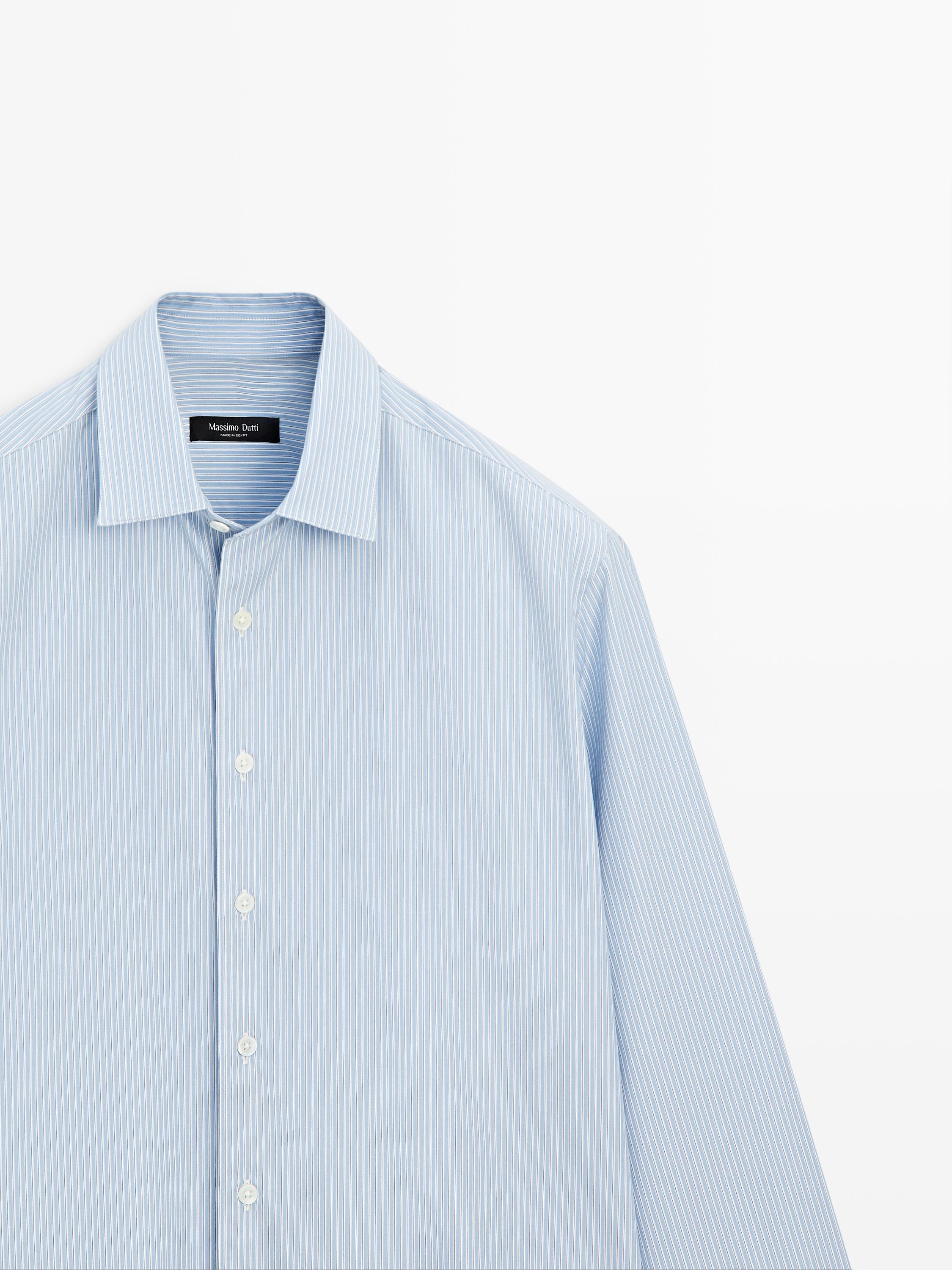 Chemise regular fit en popeline 100 % coton