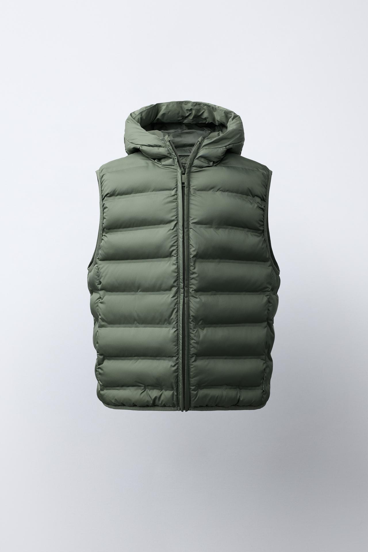 ULTRALIGHT WATER REPELLENT HOODIE VEST — Khaki