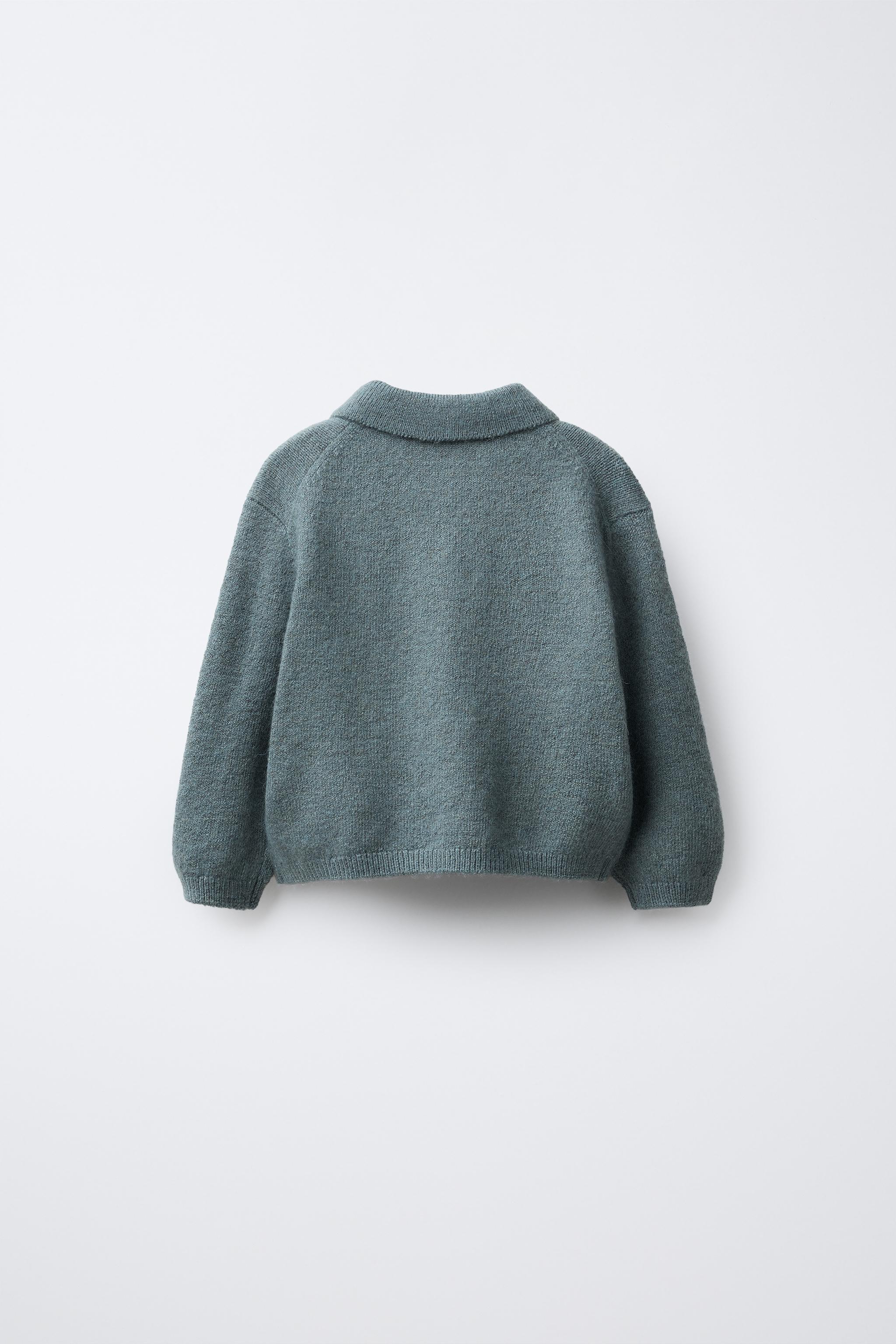 KNIT POLO SWEATER