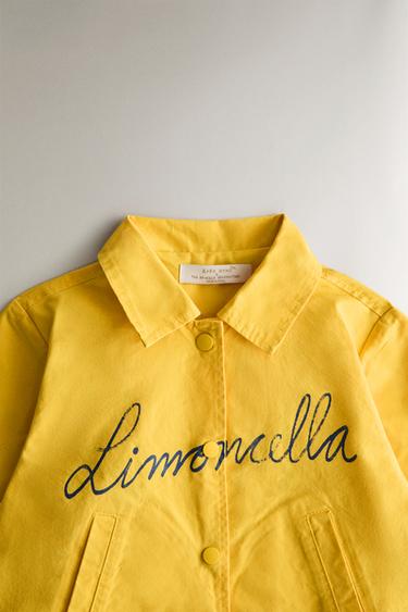 KIDS' WAXED LIMONCELLA X THE ANIMALS OBSERVATORY JACKET - Yellow by Zara - Image 1