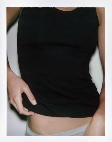 Zara SUPIMA® COTTON TOP - Black