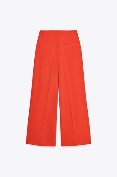 DOUBLE PLEAT TROUSERS - Red / Coral by Zara - Image 7