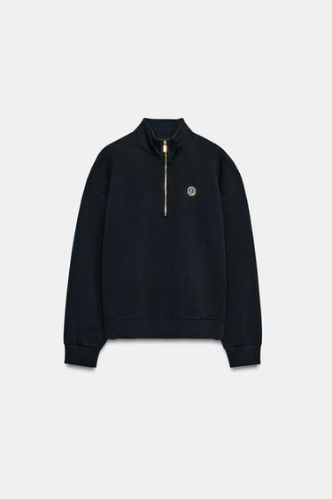 ZIP-UP ZA SWEATSHIRT - Navy blue by Zara - Image 5