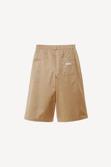 LONG BERMUDA SHORTS WITH DARTS WILLY CHAVARRIA X ZARA - camel by Zara - Image 4