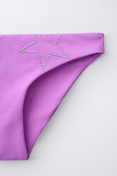 6-14 ANS/ BIKINI TEXTURÉ CLOUS ÉTOILE - Magenta de Zara - Image 3