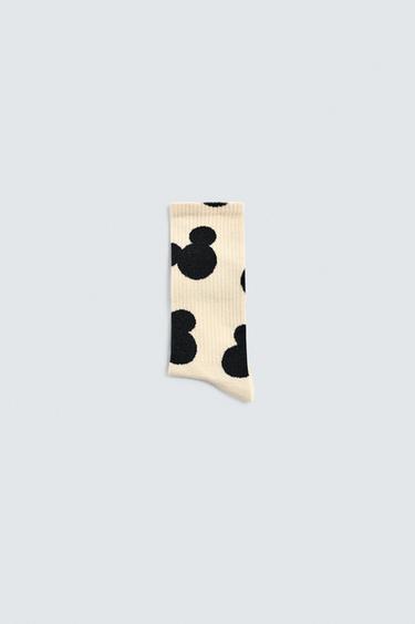 MICKEY MOUSE SILHOUETTE SOCKS HARRY LAMBERT FOR ZARA X DISNEY - Black / Ecru by Zara - Image 0