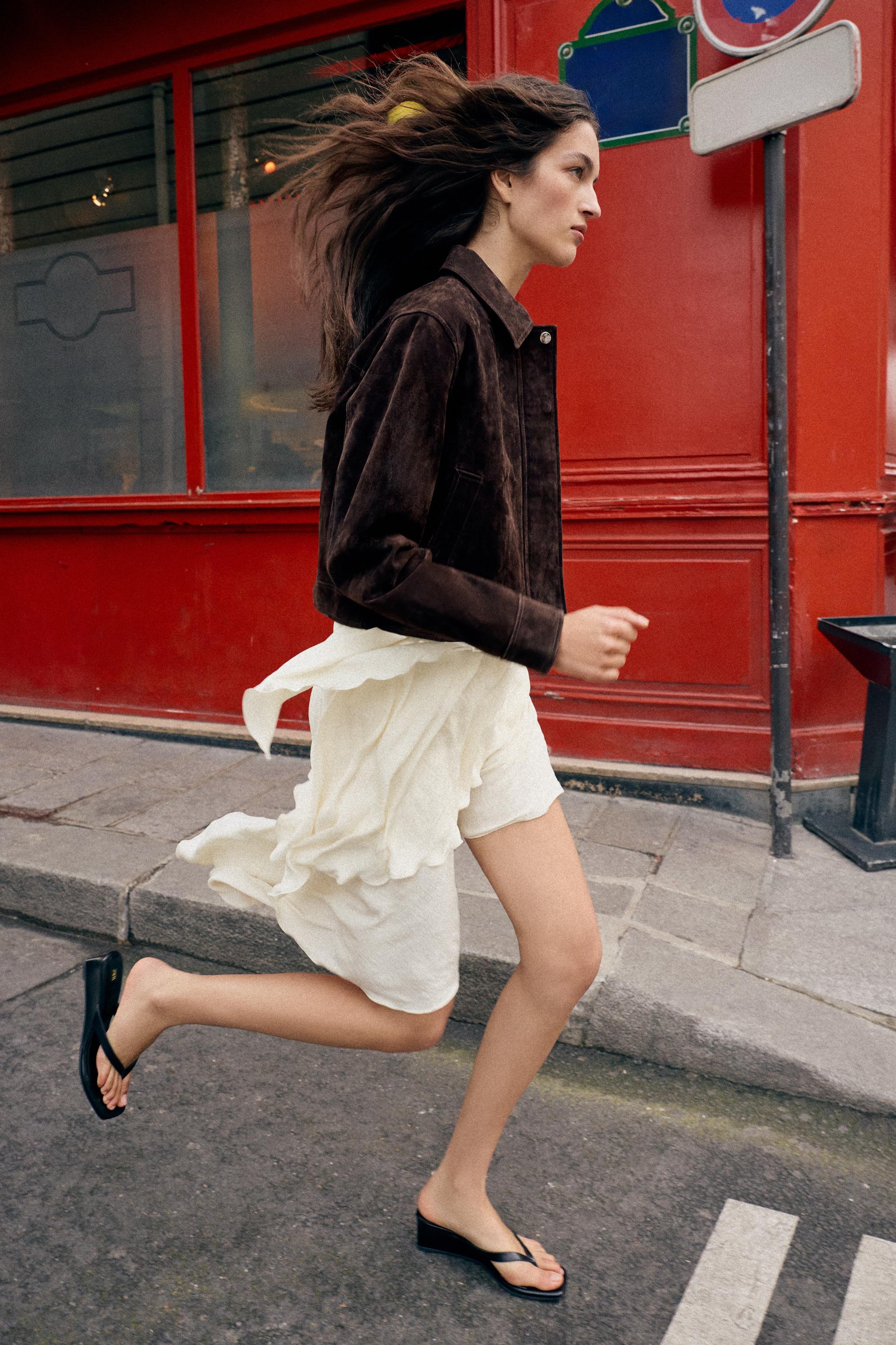 BLOUSON 100% CUIR DAIM