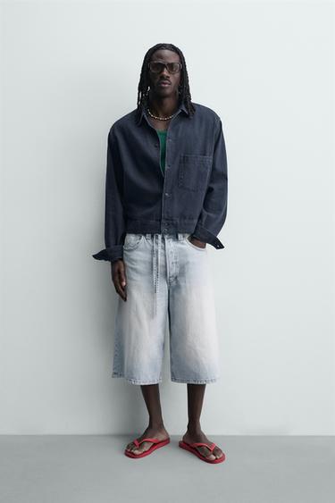 SOBRECAMISA DENIM LIGERO - Índigo de Zara - Imagen 0