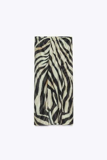 PAREO ESTAMPADO NUDO - Cebra de Zara