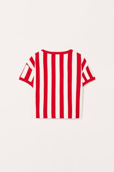 STRIPED T-SHIRT WITH POCKET - LIMITED EDITION - striped by Zara - Image 6
