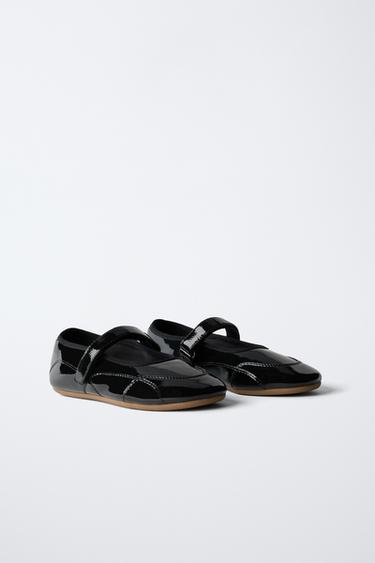 Zara ATHLETIC BALLERINA - Black