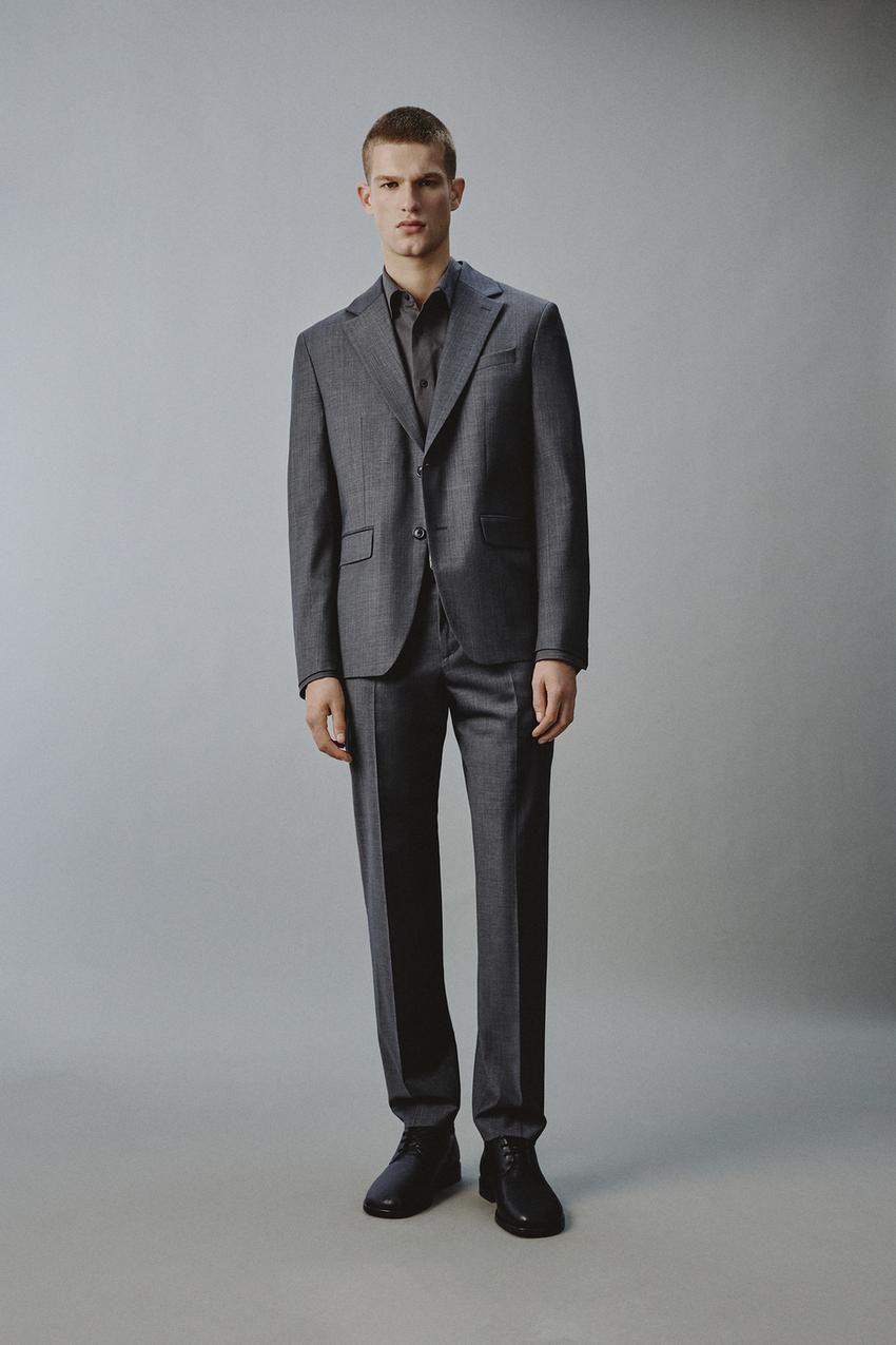 zara dress pants Zara Women's High Rise Button Accent Center Seam Stretch Dress Pants