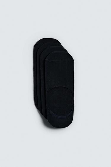 Zara 4-PACK OF NO-SHOW SOCKS - Navy blue