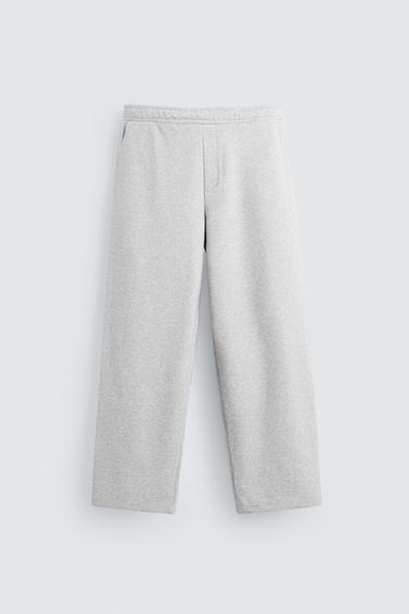 PANTALÓN JOGGER WIDE FIT - Gris vigoré de Zara