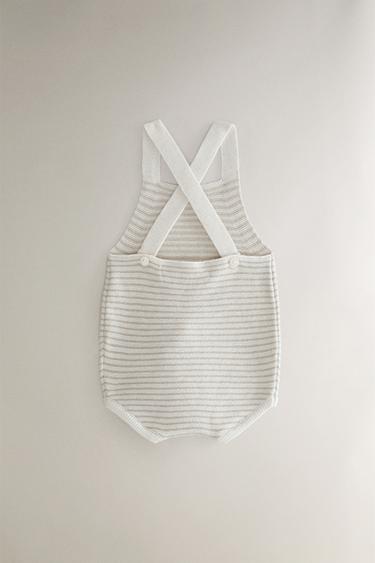 SALOPETTE ENFANT COTON ET SOIE - Beige clair de Zara - Image 4