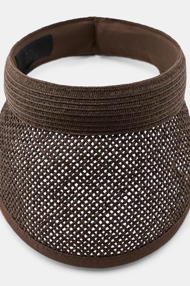 BRAIDED HEADBAND VISOR - Brown by Zara - Image 1