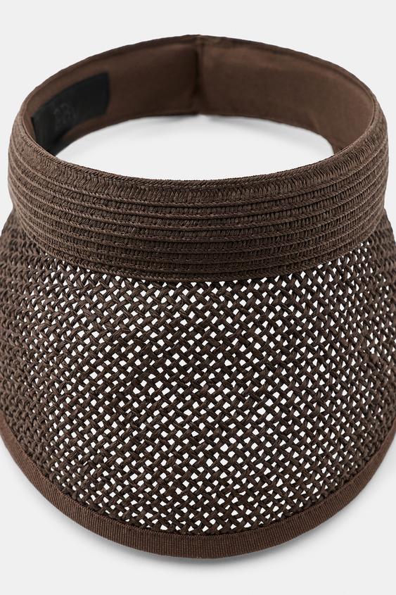 BRAIDED HEADBAND VISOR - Brown by Zara - Image 1
