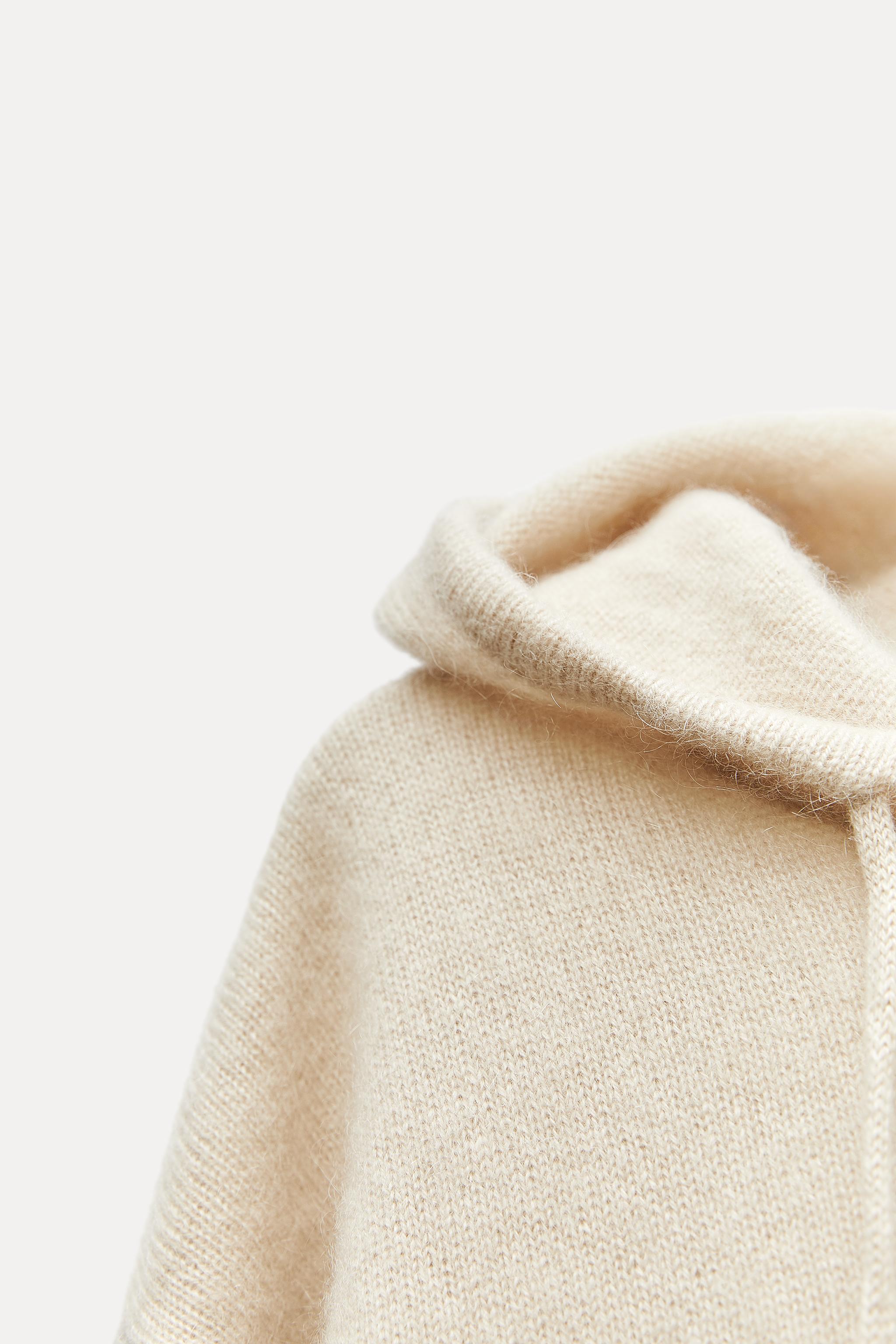 Cream clearance cashmere hoodie